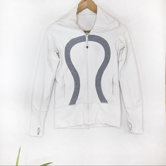 lululemon athletica Tops - LULULEMON• classic white zip up